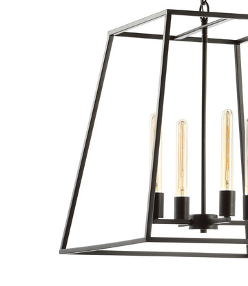 Hutson 21" Iron Modern Angled LED Chandelier - JONATHAN Y